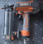 Ridgid 18GA Brad And Narrow Crown Staple Pneumatic Nailers Orange/black. Fixed Price $83.99.