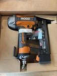 Ridgid 18-GAUGE Narrow Crown Stapler Pneumatic Air Tool New Open Box. Fixed Price $70.00.
