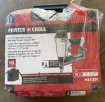 Porter Cable NS150C 18-GAUGE Narrow Crown Stapler Kit W/ Case. Fixed Price $85.00.