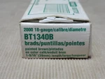 Stanley Bostitch Stick Nails 18 Gauge Brad Head Steel 1-9/16" Brown BT1340B. Fixed Price $9.50.