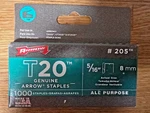Genuine Arrow #205 T20 Staples 5/16 8MM 1000 - New Box. Fixed Price $20.19.