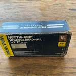 Huttig-grip 18 Brad Finish Nail 1-1/2 38MM Long Electro-galv 5000 Box. Fixed Price $9.88.