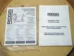 Ridgid Pnuematic 18GA Straight Finishing Stapler Operator's MANUAL-MODEL#R150SFE. Fixed Price $10.99.