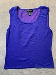 Cable And Gauge Sleeveless Womens Small Shirt Blue Rayon Nylon. Fixed Price $9.44.