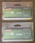 Arrow BN1810CS 18-GAUGE Brown Brad Nails 5/8" 15 Mm 1000 Pack Lot Of 2. Fixed Price $14.99.