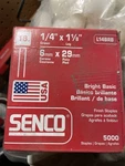 Senco L14BRB Staples 18GA 1/4" X 1-1/8 PK5000 Basic Bright Finish. Fixed Price $24.99.