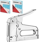 Arrow T50 Heavy Duty Gun Kit With 3750 Pieces 1/4" 3/8", 1/2" Staples. Fixed Price $22.39.