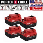 High-output 8.0AH Battery 20V For Porter Cable Lithium Max PCCK604L2 PCC790LA. Fixed Price $107.24.