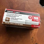 Porter Cable 1" 18 Ga. Galvanized Brad Nails Qty: 5000 (PBN8100) Fs. Fixed Price $19.99.