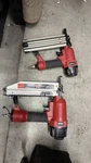 2 Husky 18 Gauge Pneumatic Brad Nailers - Air Guns. Fixed Price $59.99.