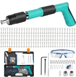Powerful Concrete Gun Air Nailer Wall Fastening TOOL+100PC Round Nails. Fixed Price $25.60.