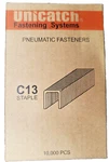 Unicatch C13- 3/8 Crown X 1/2 Long Upholstery 22GA Fine Wire Staples 10000 Pcs. Fixed Price $14.99.
