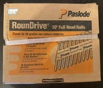 Paslode Roundrive 2-3/8 .113 30 Degree Full Head Nails Brite (box Of 5000) New. Fixed Price $74.99.