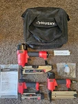 Husky Finish Kit #3PFNCK, Nail Guns, Carry Bag. Fixed Price $140.00.