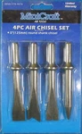 Mintcraft 4 Piece 5" Round Shank Air Chisel Set. Fixed Price $18.00.