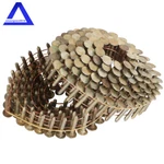 To 1-3/4" 0.12" Coil Roofing Nail Galvanized 3/8" Head Diameter 15 Degree. Fixed Price $23.15.