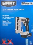 Hart HPNR75B 20-VOLT 3/8 Inch Crown Stapler Kit Tool Only No Chqrger Battery. Fixed Price $29.99.
