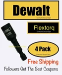 4 Dewalt 5/16" Flextorq Black Impact Rated Magnetic Hex Driver Nutsetter. Fixed Price $10.81.