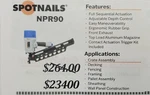 New Spotnails NPR90, 21 Deg. Framing Nails, To 3-1/2 Inch. Fixed Price $234.00.