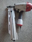 Max Pneumatic Framing Nailer Silver Red Gun. Fixed Price $200.00.
