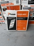 New!! Paslode 3" X 0.120-GAUGE 30* Smooth Shank Paper Tape Framing Nails 2500CT. Fixed Price $68.99.