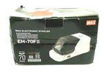 Max Electronic Stapler EH-70FII, Sheets, Flat Clinch, Auto Or Manual. Fixed Price $285.00.