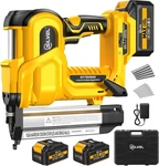 Silvel 2" 2-IN-1 Cordless Brad Nailer 18GA Stapler 2X2.0AH Battery. Fixed Price $138.99.
