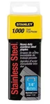 Stanley TRA704SST 1/4 Heavy Duty Stainless Steel Narrow Crown Staples - Case. Fixed Price $34.99.