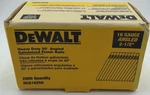 Nails Dewalt DCA16250 2-1/2" 16GA,GALVANIZED Finish Lot Of Box. Fixed Price $36.00.