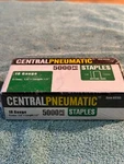 Central Pneumatic 5000 Pc Staples Gauge 18 Crown: 1/4" X Length: 1/2 12MM Nib. Fixed Price $10.48.