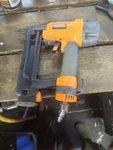 Ridgid R150FSA Pneumatic 18-GAUGE 1-1/2" Finish Stapler. Fixed Price $40.00.