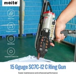 Meite SC7C-I2 Pneumatic Hog Ring Gun 15 Gauge 3/4 Inch Crown Air Tool. Fixed Price $199.99.