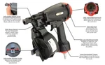 3PLUS HCN45SP 11 Gauge 15 Degree To 1-3/4" Coil Roofing Nailer Brand New. Fixed Price $59.99.