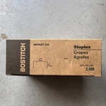 Bostitch SW7437 3/4 In Gun Staples Gauge Steel Flat Head 2400. Fixed Price $26.69.