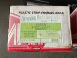 Plastic Strip Framing Nails 5,000 Count, 2-3/8" X .113" Smooth Shank. Fixed Price $75.00.