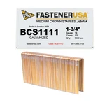 1-3/4" Leg X Medium Crown 16GA Galv 16S4 Staples 5,000CT BCS1111J. Fixed Price $57.94.