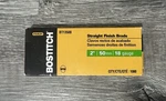 Stanley BT1350B Galvanized Brad Nails, 2" Brown - 1000 Piece. Fixed Price $15.00.