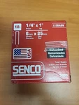 Senco Galvanized Finish Staples L13BABN 1/4" X 1". Fixed Price $29.99.