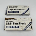 Central Pneumatic 2PC 33204 & 33206 18-GAUGE Slight Head Brad Nails 5/8. Fixed Price $18.39.