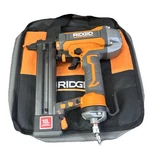 Ridgid 18 Gauge Crown Stapler Orange Gray Black With Carry Bag. Fixed Price $60.00.