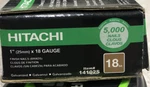 Hitachi 14102S 1" In 18-GAUGE Straight Electro Galvanized Brad Nails Box Of 5000. Fixed Price $19.95.