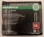 Metabo 11103SHPT Electro Galvanized Narrow Crown Staples X 1/4 18 Gauge. Fixed Price $25.00.