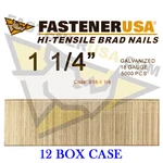 1/4" 18 Gauge Straight Brad Finish Nails (5,000 Ct) (case Of 12). Fixed Price $99.95.