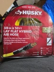 Husky 3/8 In X 50 Ft Yellow Hybrid Air Hose Model 1003 182 030. Fixed Price $35.53.