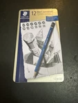 Staedtler Mars Lumograph Drawing Pencil Set 100 G12 Blue 6B-4H Hardness. Fixed Price $19.99.