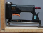 Duo-fast 3118 Pneumatic Stapler + Box Spotnails Ss 3/8" Staples (nearly Full). Fixed Price $130.00.