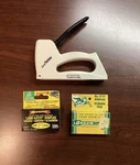 Surebonder Easy Tacker Gun And Staples. Fixed Price $9.00.