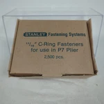 Stanley 11/16" C-ring Fasteners For Use P7 Plier 2700 Pcs 616G50. Fixed Price $12.99.