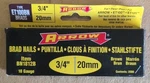 3/4" 18-GAUGE Brown Brads For Arrow ET-100 Stapler (pack Of 2,000). Fixed Price $9.99.