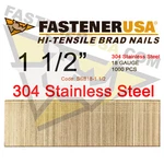 1/2" 18 Gauge Straight Brad Finish Nails Stainless Steel (1,000 Ct). Fixed Price $21.95.